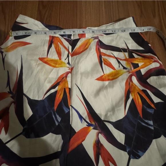 Kookai Paradise Culottes Designer Silk Cropped Wide Leg Dress Pants Bohemian - Picture 11 of 15